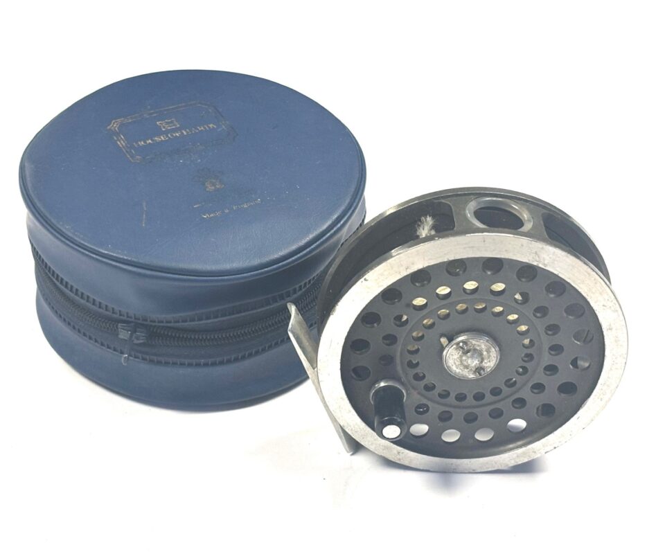 Hardy Sunbeam 8/9 vintage reel with Hardy blue reel case