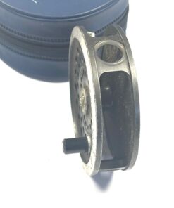 Alternative view of Hardy Sunbeam 8/9 vintage reel with Hardy blue reel case