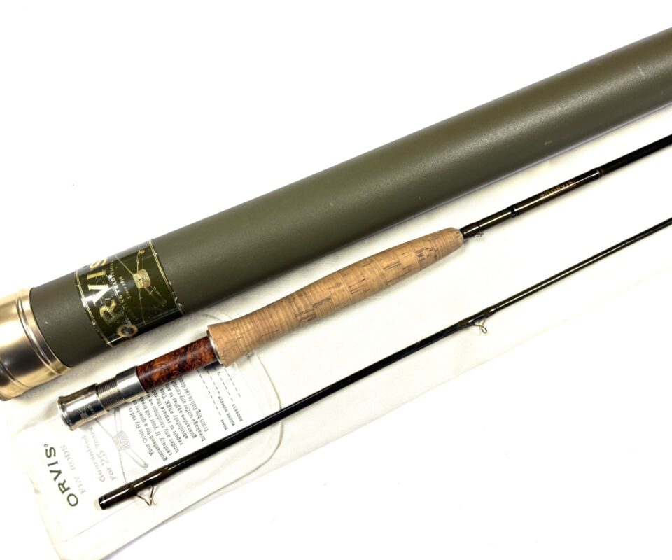 Orvis T3 9′ 2 Piece graphite travel fly rod #6 bag & alloy tube, salt or freshwater Fine