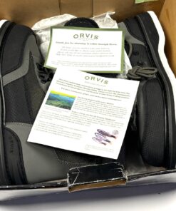 ORVIS EASY ON SIDE ZIP BROGUE FELT SOLE BOOTS 13