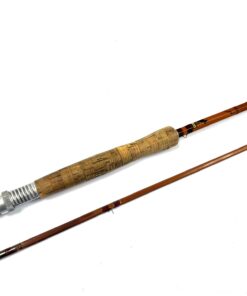 Alternative view of Sharpes Scottie 9'6" impregnated split cane trout fly rod line #6 with bag