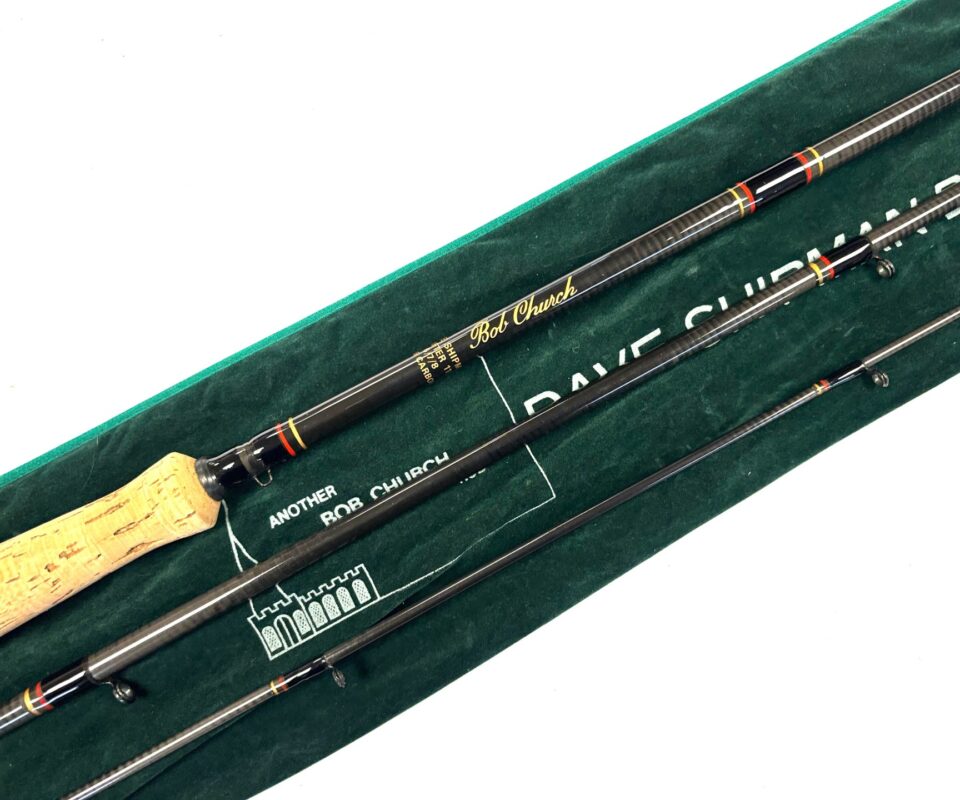 Bob Church 11' 6" three piece Dave Shipman Drifter fly rod line #7/8 with bag