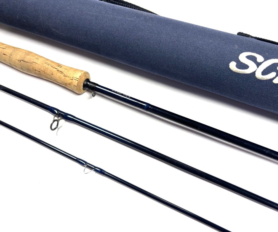 Scierra EDP 9.6' four piece travel fly rod fine condition #8 fast tip action with tube