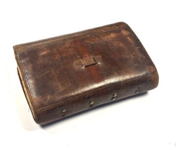 Alternative view of FRANCIS WALBRAN 'THE TOD FLY BOOK' Antique Leather Fly Fishing Wallet With Flies EX RARE