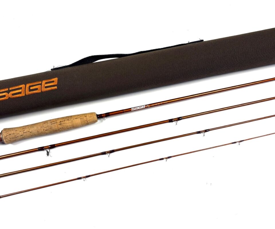 Sage FLi 7' 6" 4 piece graphite trout fly rod #4 fine with Sage tube