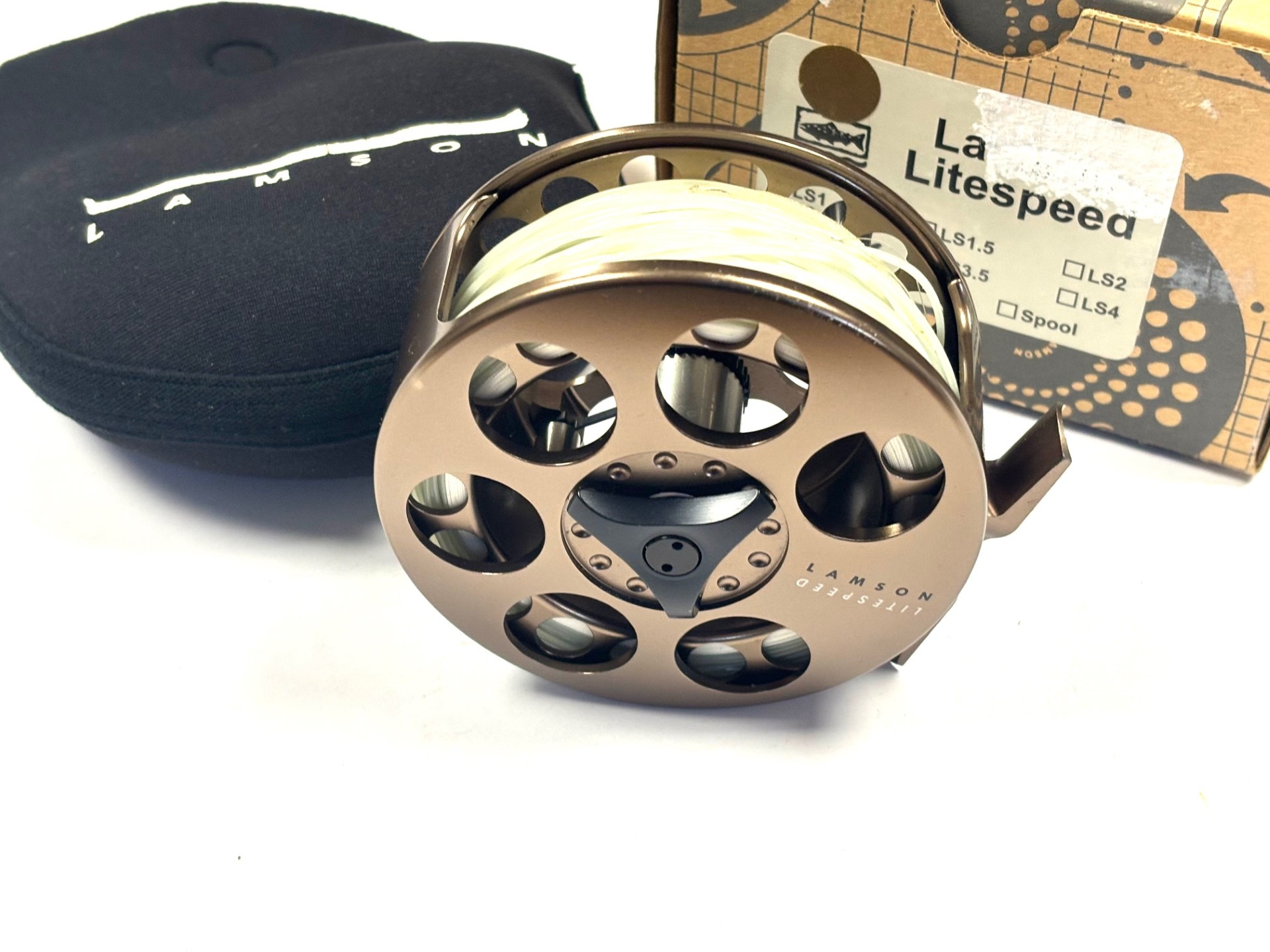 Lamson Litespeed LS3 Fly Reel With Pouch & Box