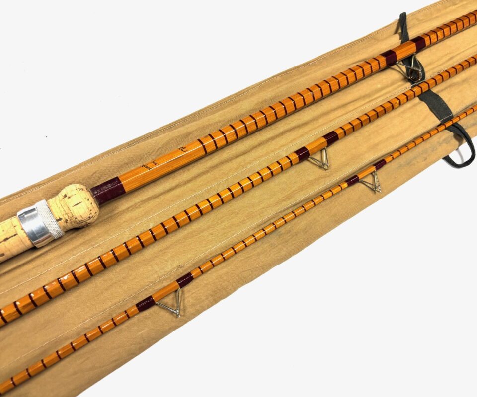 B James Avocet 11’ 6″ 3 Piece Split Cane Avon Rod For Chub Barbel Tench & Silvers With Bag
