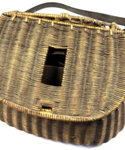 Pot-Bellied Wicker Creel with Internal Tackle Case