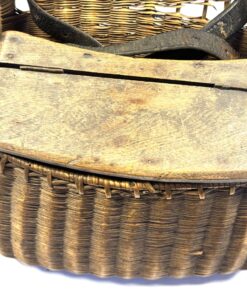 Alternative view of Pot-Bellied Wicker Creel with Internal Tackle Case