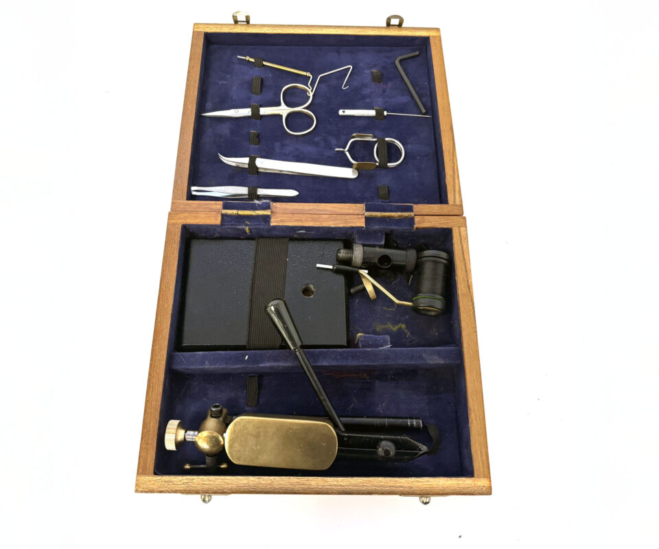 Fly Tying Box with Tools