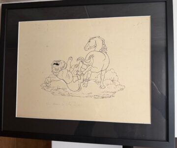 Alternative view of 3 Original Signed Early Artworks/Cartoons from Bernard Venables