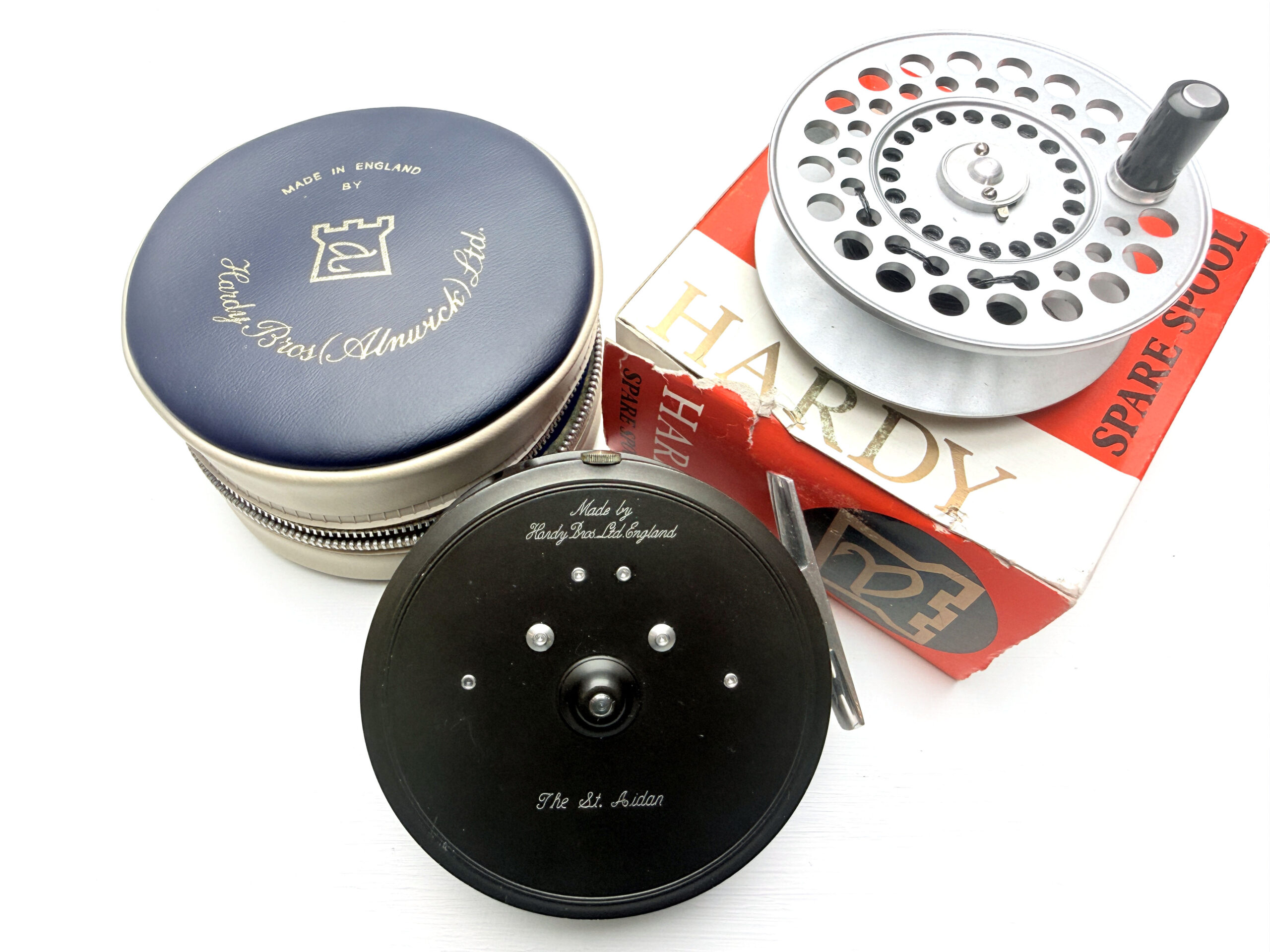 Hardy Saint Aidan 3 3/4" Trout Fly Reel + Spare spool in original box