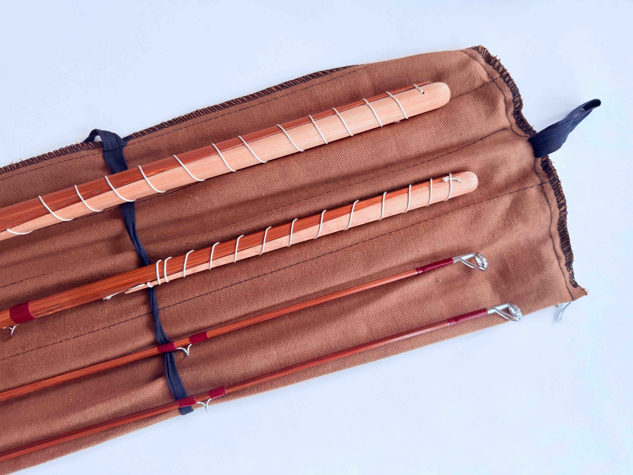 J.S. Sharpe’s of Aberdeen Impregnated Split Cane Salmon Fly Rod 14’ #10–11 (Spliced Joints) - Image 7