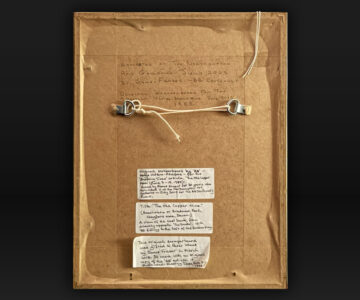 Alternative view of Original Signed Scraperboard by Denys Watkins Pitchford "The Old Copper Mine"