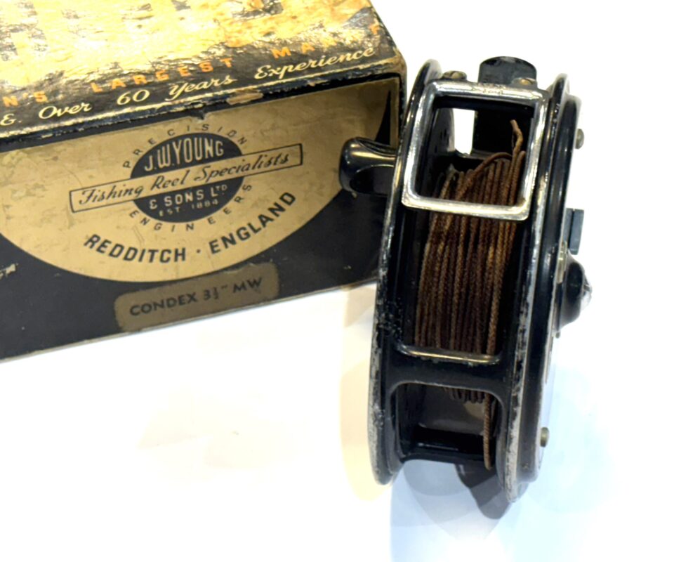Alternative view of J.W. Young Beaudex 4” Fly Reel (1970s)