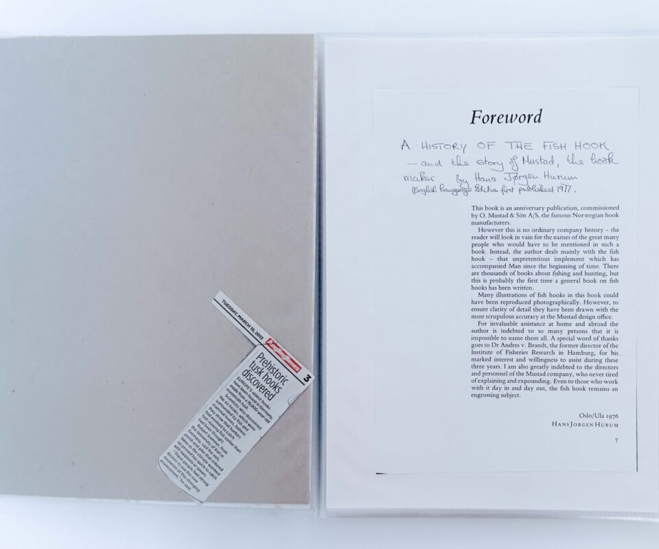 Alternative view of Extracts… The History of the Fishhook and the Story of Mustard, the Hook Maker – Hans Jørgen Hurum