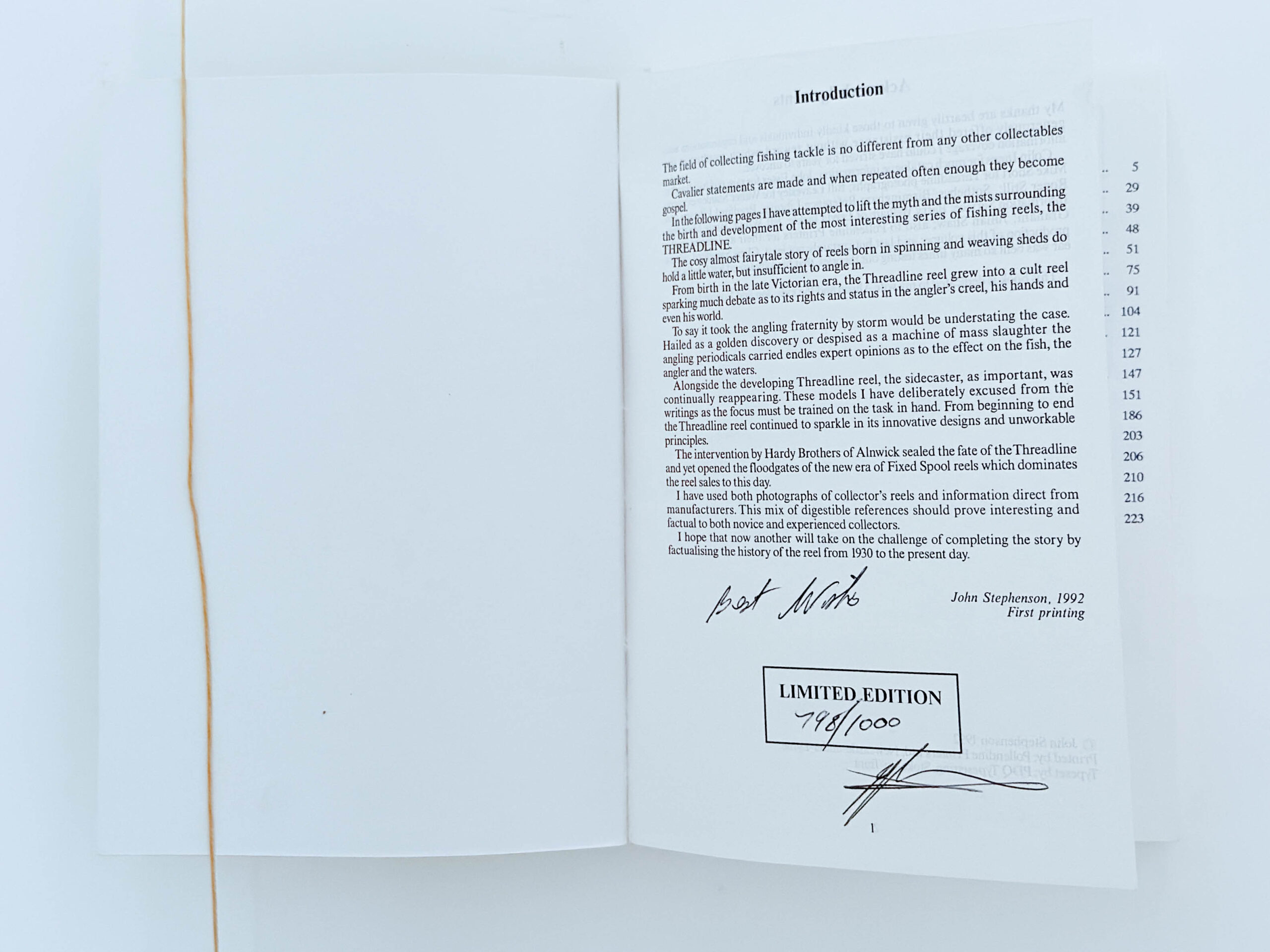 Understanding Threadlines: A Collector’s Guide to Early Fixed-Spool Fishing Reels – John Stephenson – Signed - Image 3