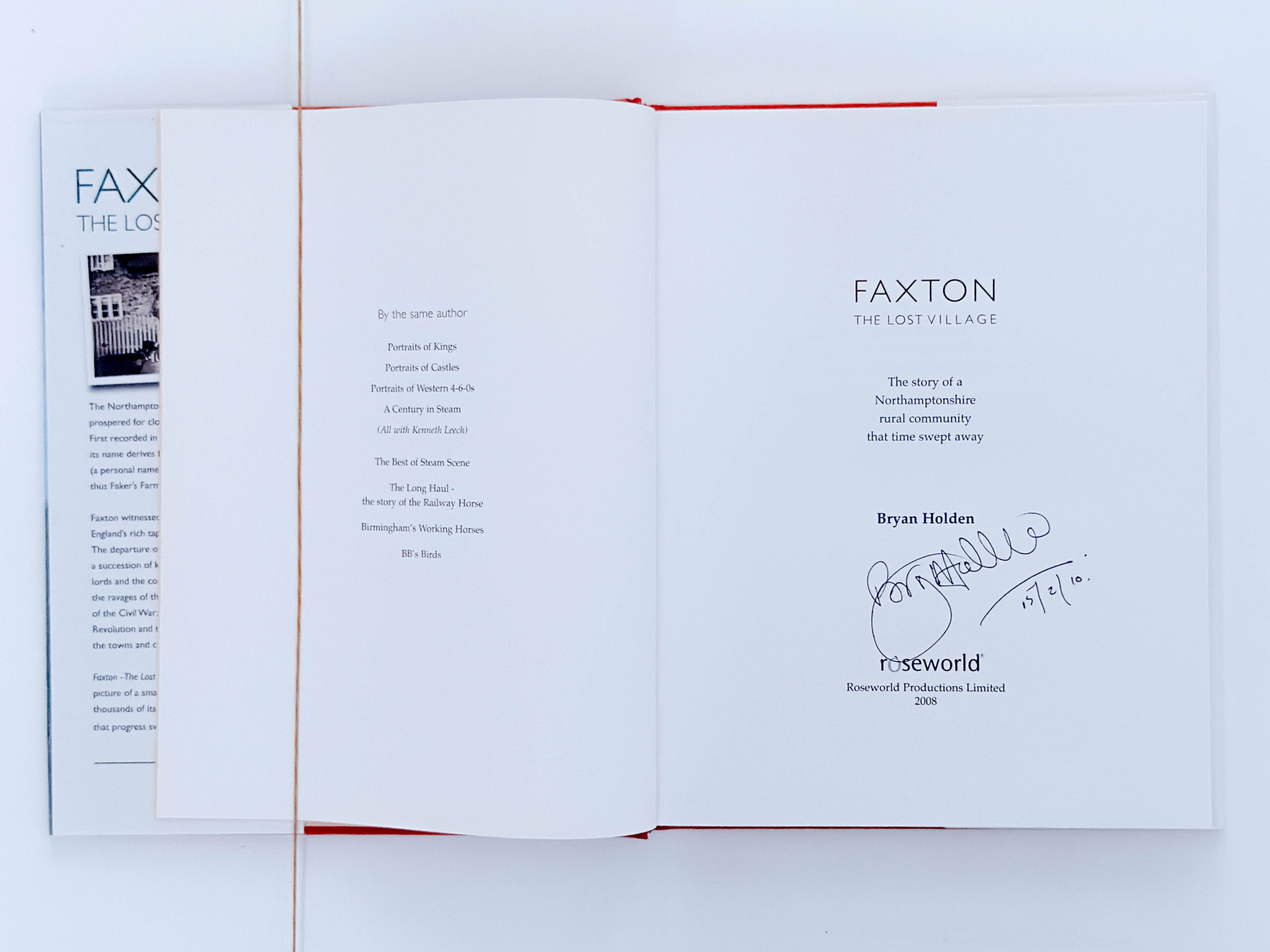Faxton: The Lost Village – Bryan Holden – Signed - Image 3