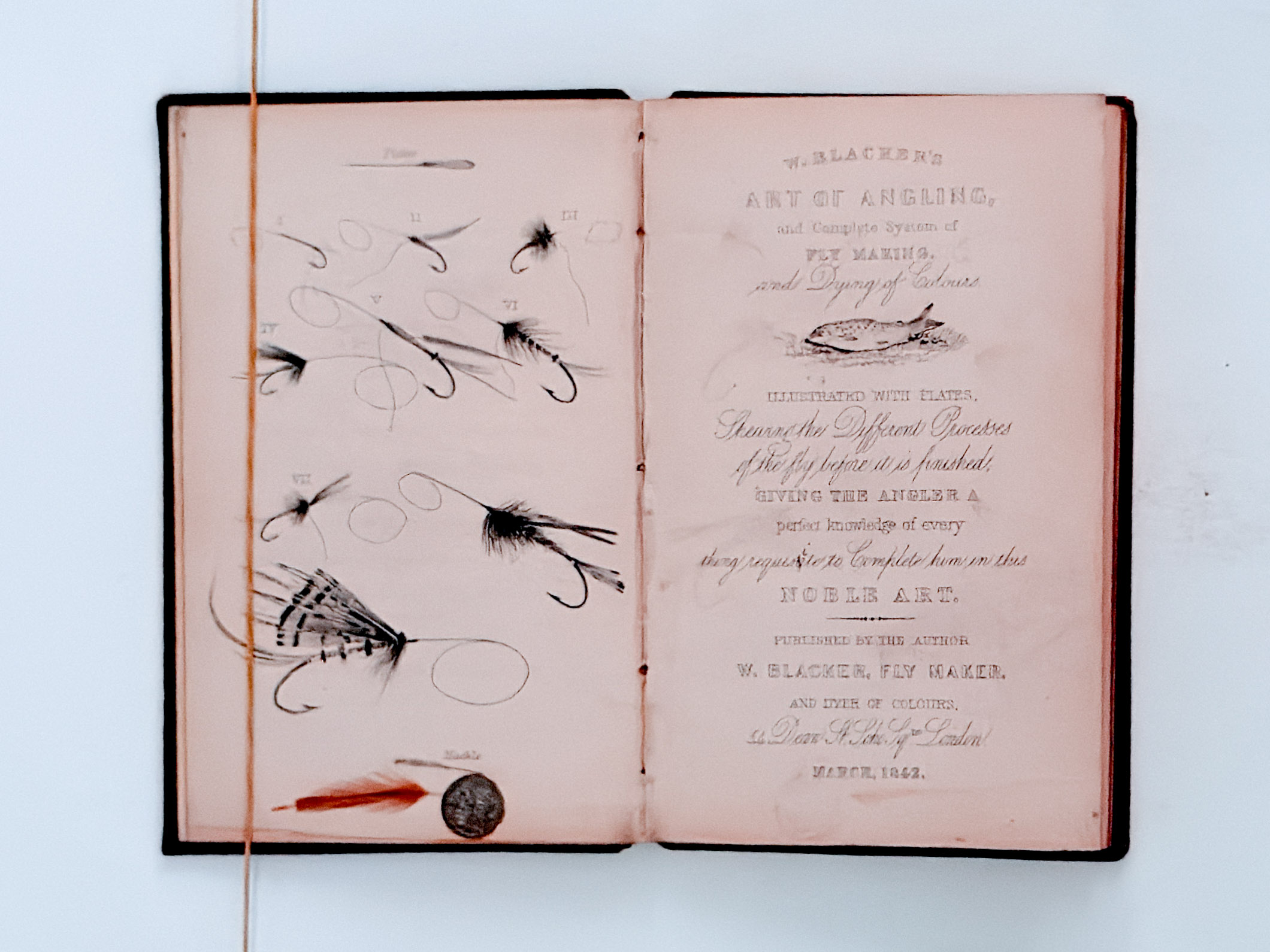 Art of Angling, a Complete System of Fly Making… – William Blacker – Signed - Image 3