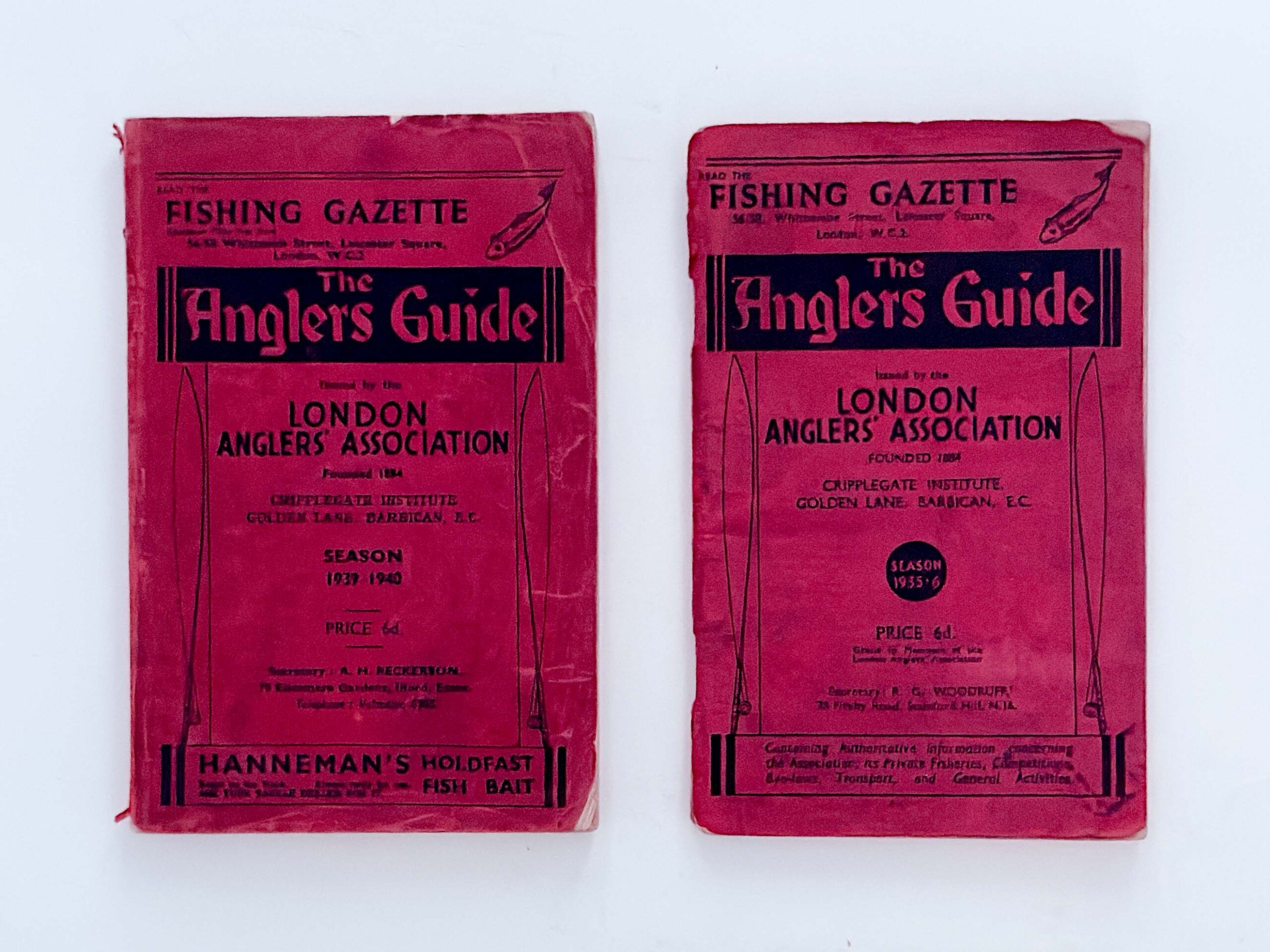 London Anglers' Association: The Anglers' Guide, Seasons 1935–36 and 1939–40