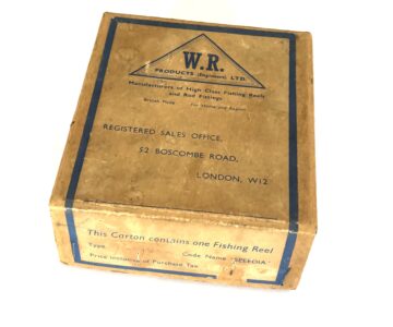 WR Products Speedia 4in Narrow Drum Centrepin Reel (c.1960s)