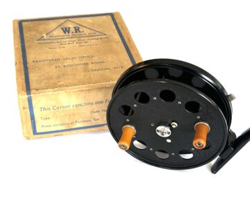Alternative view of WR Products Speedia 4in Narrow Drum Centrepin Reel (c.1960s)