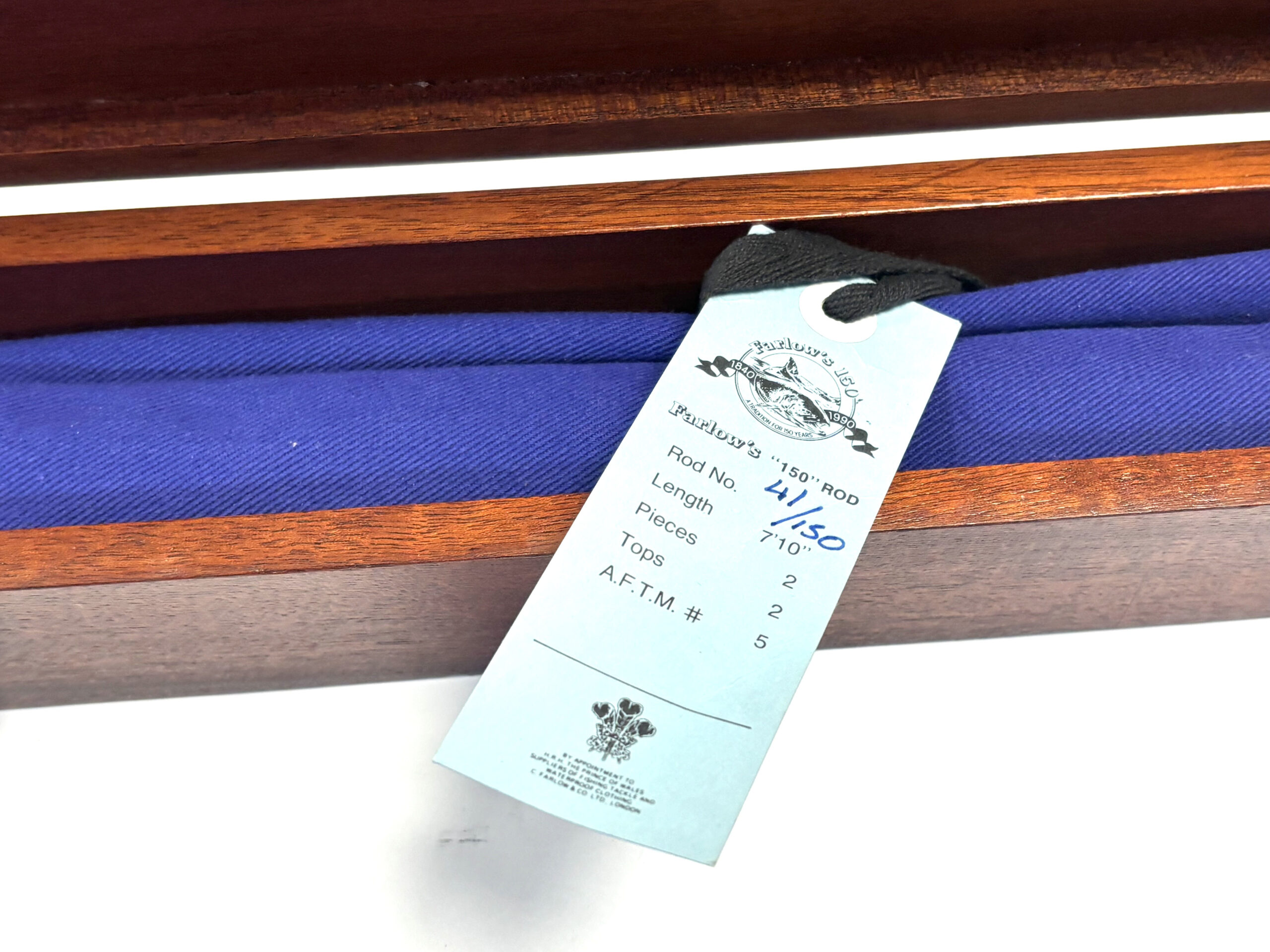 Farlow's 150 Year Commemorative Split Cane Rod (#41/150) EX RARE - Image 2