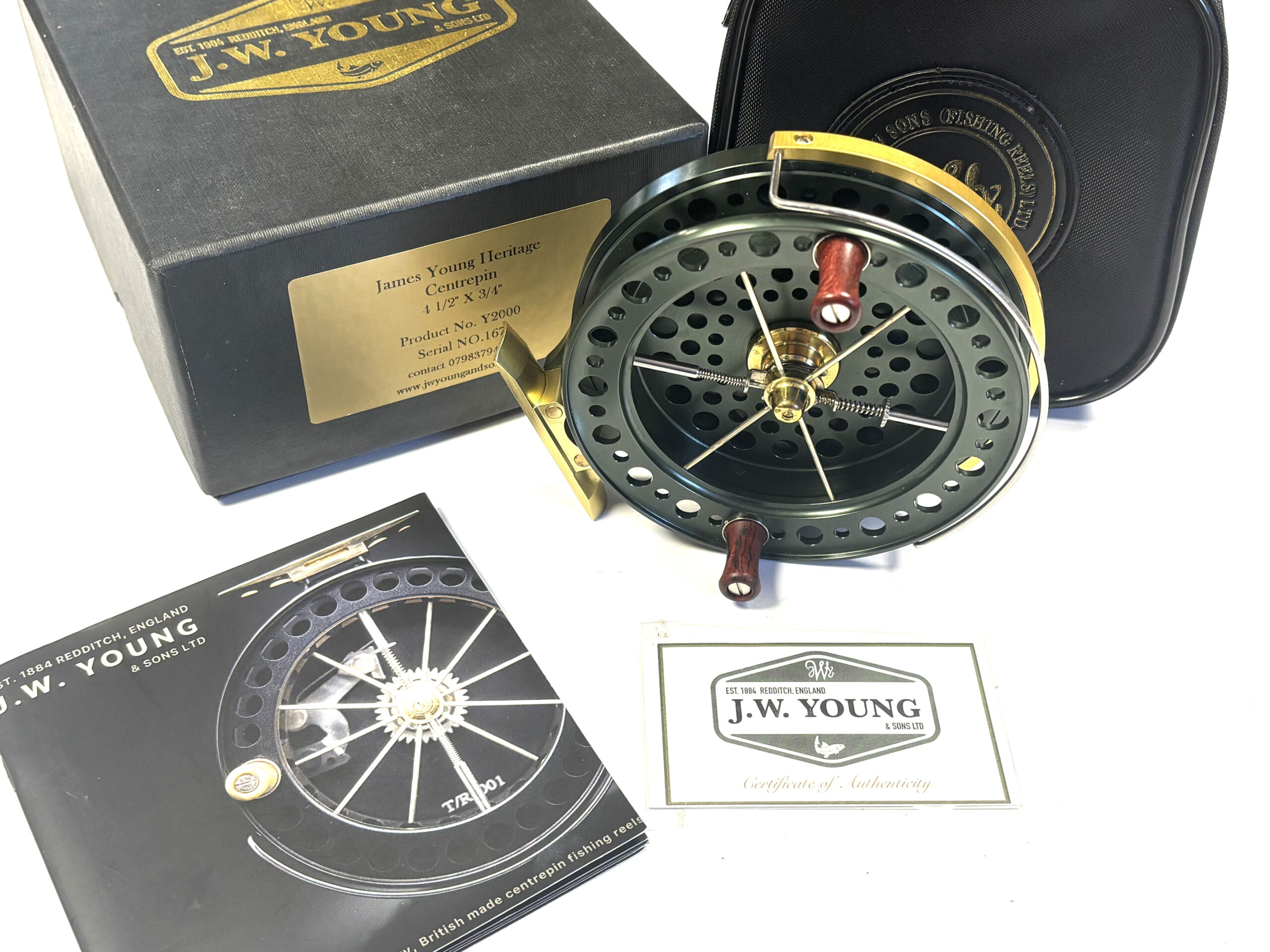 JW Young James Young Heritage Centrepin Reel 4.5in