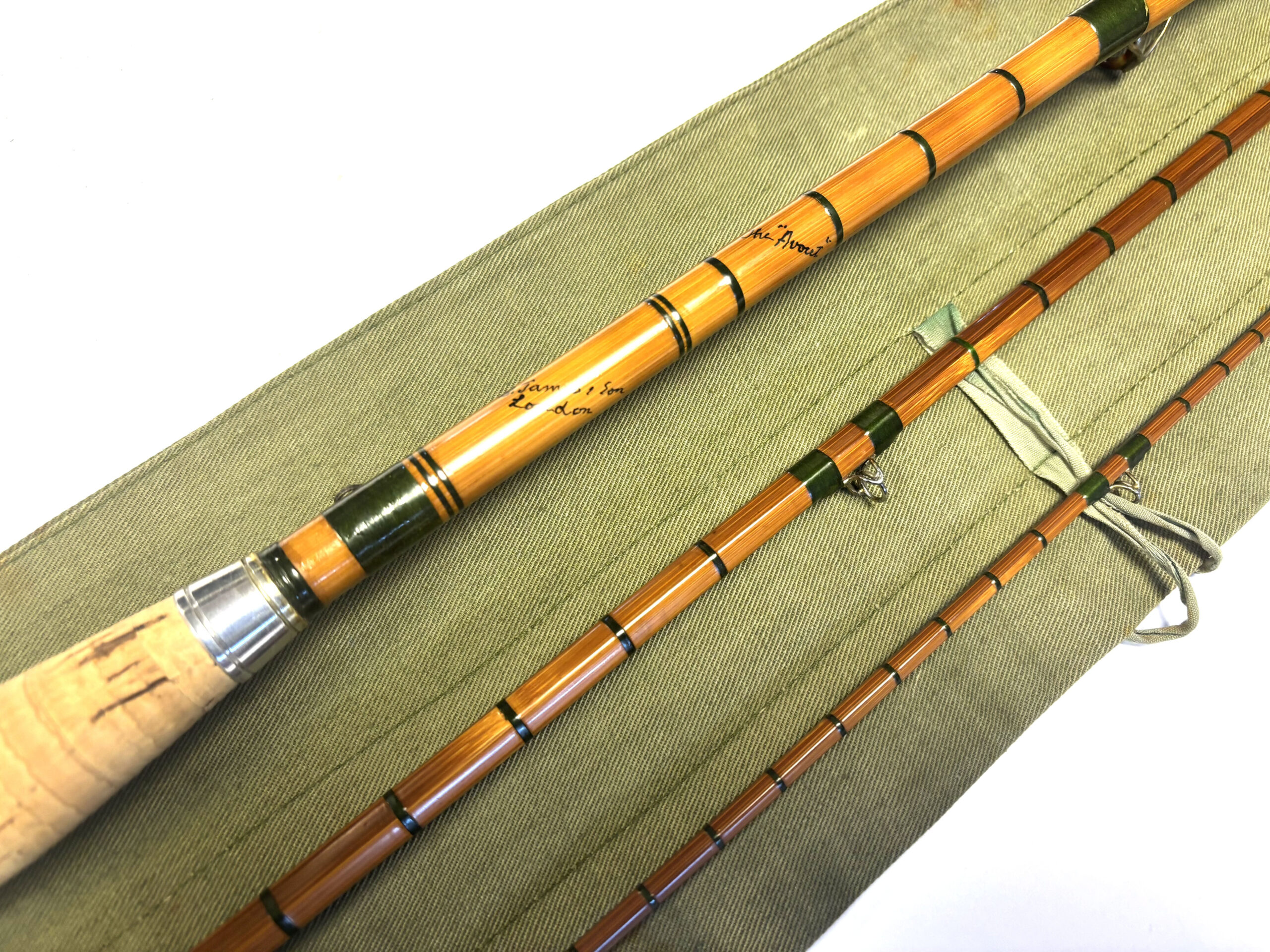 B James Avocet Cane Rod Green Wraps 11ft 3in - Image 4