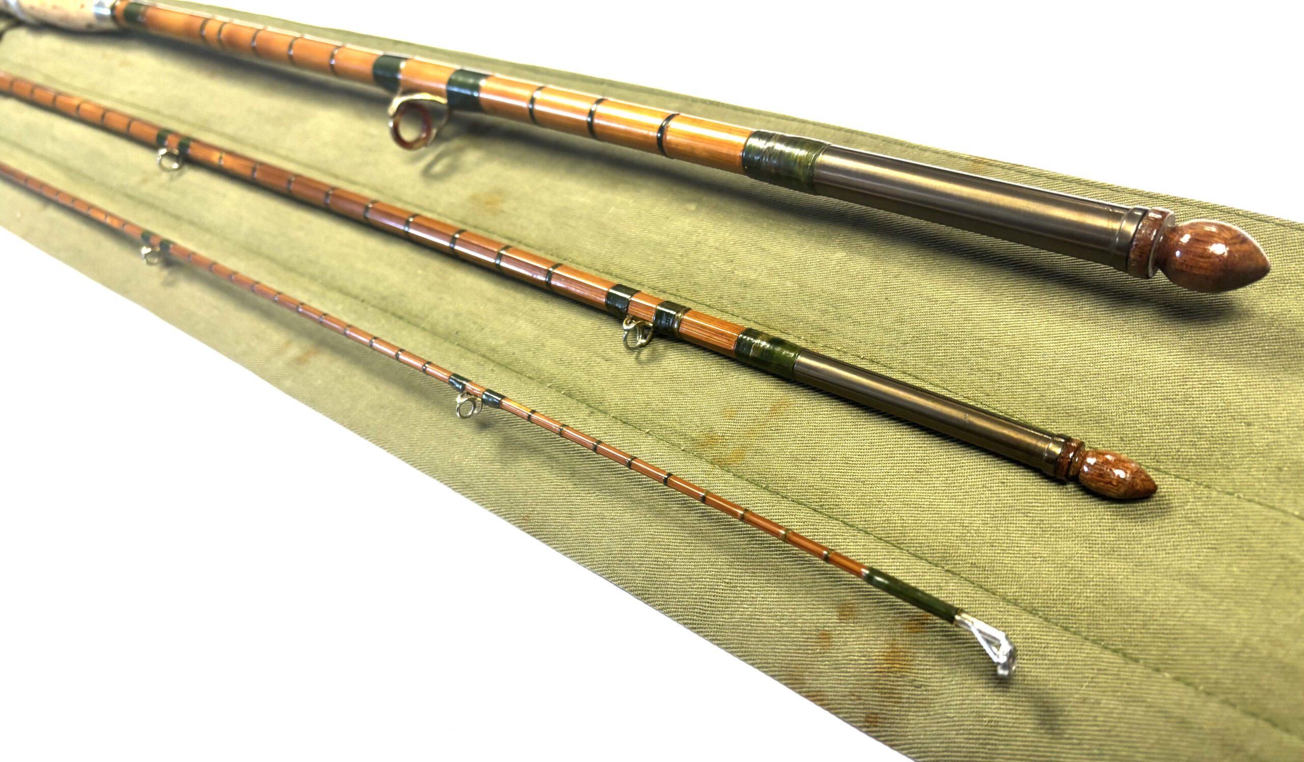B James Avocet Cane Rod Green Wraps 11ft 3in - Image 6