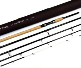 J.W. Young Travel Barbel 12’ 5-Piece Carbon Rod (c.2000s)