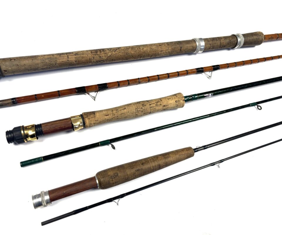 Vintage Mixed Fishing Rods x3 – Cane Avon, Bob Church Rutland & Trout Fly Rod (Restoration Lot)