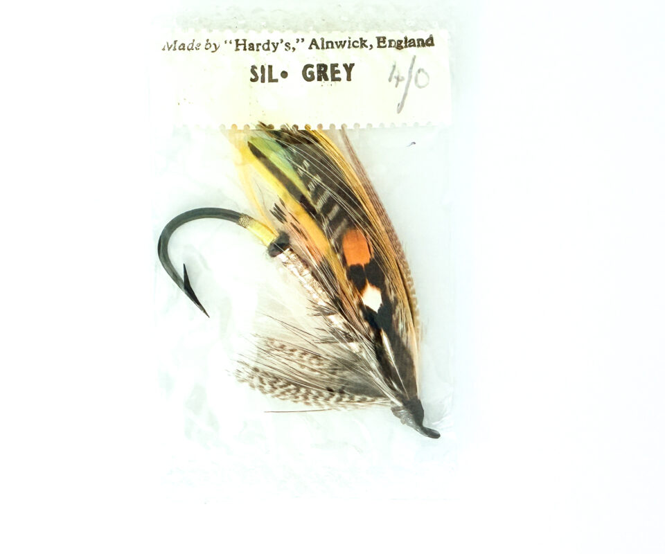 Hardy of Alnwick, Silver Grey, Fully Dressed Salmon Fly 4/0 (Unused, In Original Sealed Packet, c.1960s)