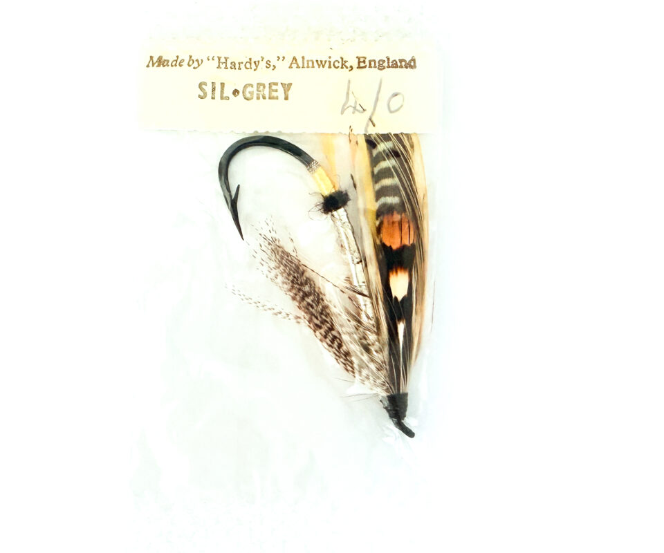 Hardy of Alnwick, Silver Grey, Fully Dressed Salmon Fly 4/0 (Unused, In Original Sealed Packet, c.1960s)
