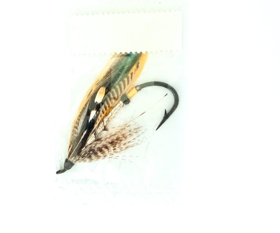 Alternative view of Hardy of Alnwick, Silver Grey, Fully Dressed Salmon Fly 4/0 (Unused, In Original Sealed Packet, c.1960s)