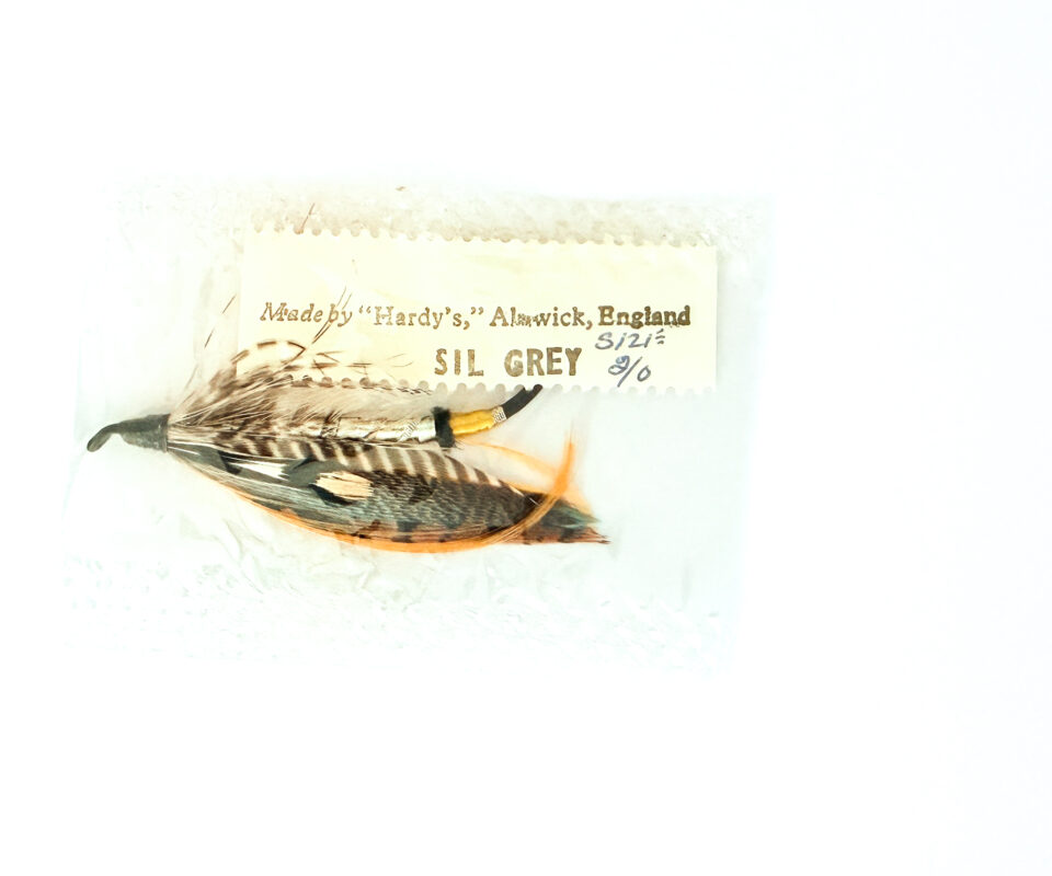 Hardy of Alnwick, Silver Grey, Fully Dressed Salmon Fly 2/0 (Unused, In Original Sealed Packet, c.1960s)