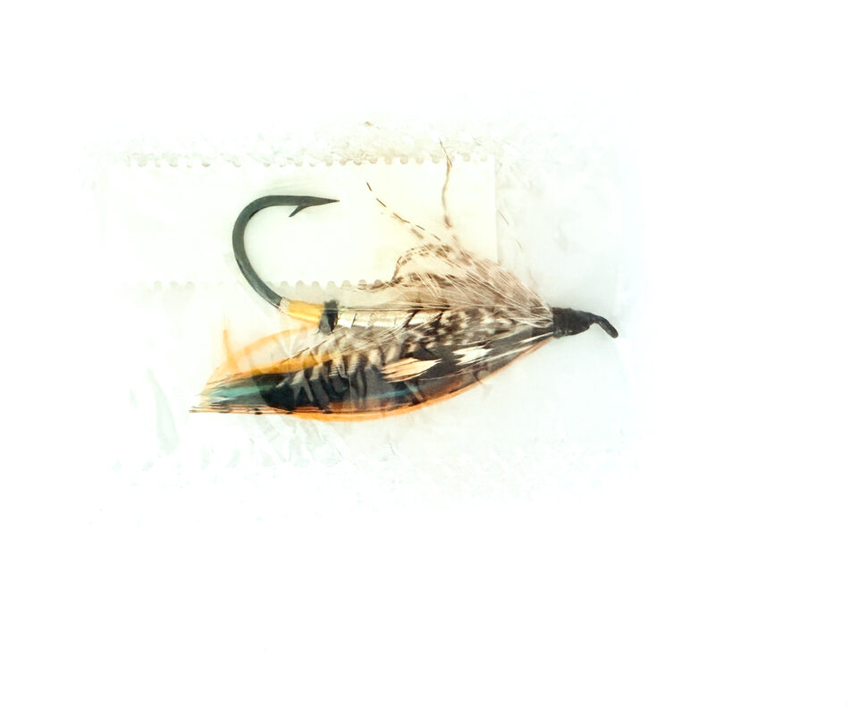 Alternative view of Hardy of Alnwick, Silver Grey, Fully Dressed Salmon Fly 2/0 (Unused, In Original Sealed Packet, c.1960s)