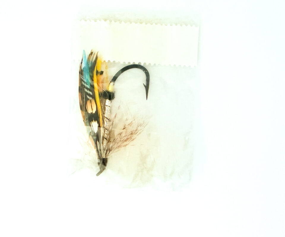 Alternative view of Hardy of Alnwick, Silver Grey, Fully Dressed Salmon Fly 1/0 (Unused, In Original Sealed Packet, c.1960s)