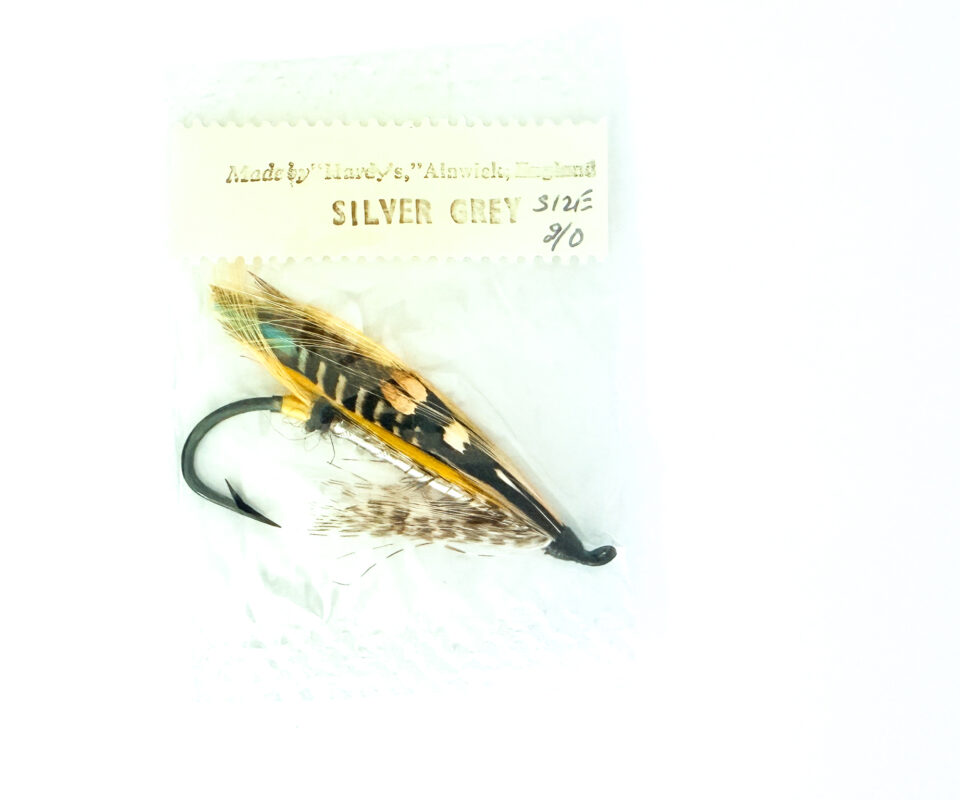 Hardy of Alnwick, Silver Grey, Fully Dressed Salmon Fly 2/0 (Unused, In Original Sealed Packet, c.1960s)