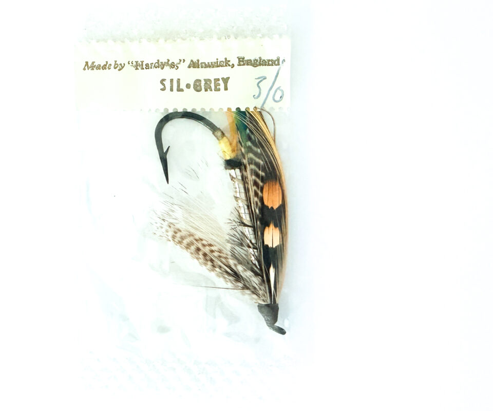Hardy of Alnwick, Silver Grey, Fully Dressed Salmon Fly 3/0 (Unused, In Original Sealed Packet, c.1960s)