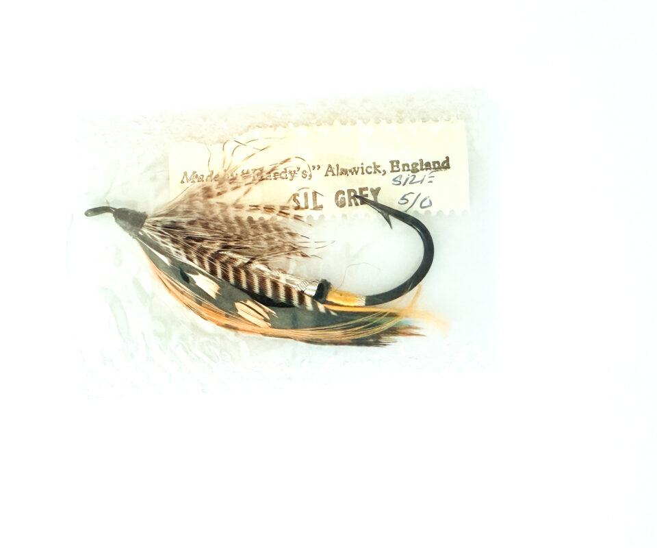 Hardy of Alnwick, Silver Grey, Fully Dressed Salmon Fly 5/0 (Unused, In Original Sealed Packet, c.1960s)