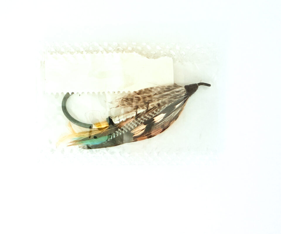 Alternative view of Hardy of Alnwick, Silver Grey, Fully Dressed Salmon Fly 5/0 (Unused, In Original Sealed Packet, c.1960s)
