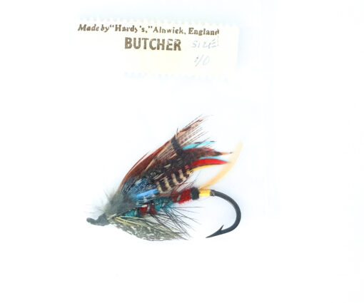 Hardy of Alnwick Butcher Fully Dressed Salmon Fly 1/0 (Unused, Original Hardy Tag, c.1960s)
