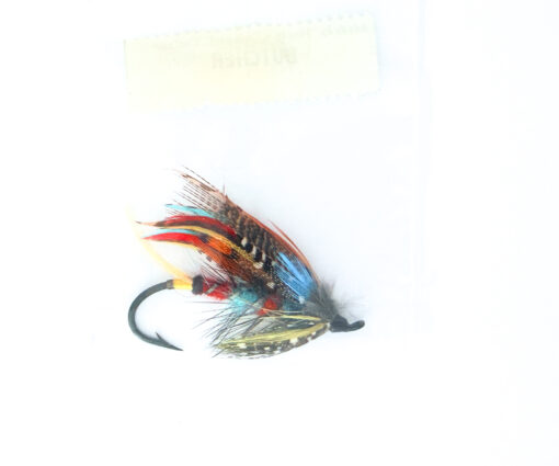 Alternative view of Hardy of Alnwick Butcher Fully Dressed Salmon Fly 1/0 (Unused, Original Hardy Tag, c.1960s)