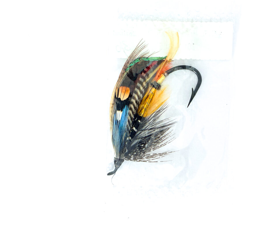 Alternative view of Hardy of Alnwick, Jock Scott, Fully Dressed Salmon Fly 3/0 (Unused, In Original Sealed Packet, c.1960s)