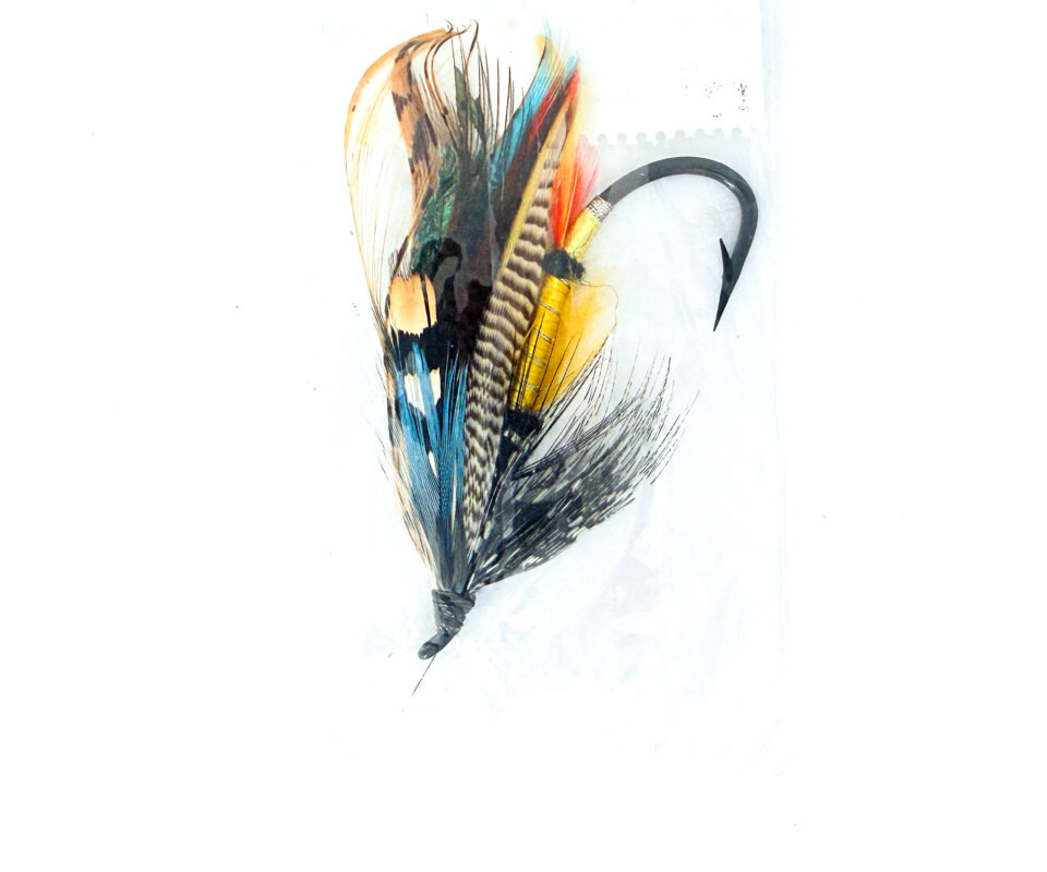 Alternative view of Hardy of Alnwick, Jock Scott, Fully Dressed Salmon Fly 5/0 (Unused, In Original Sealed Packet, c.1960s)