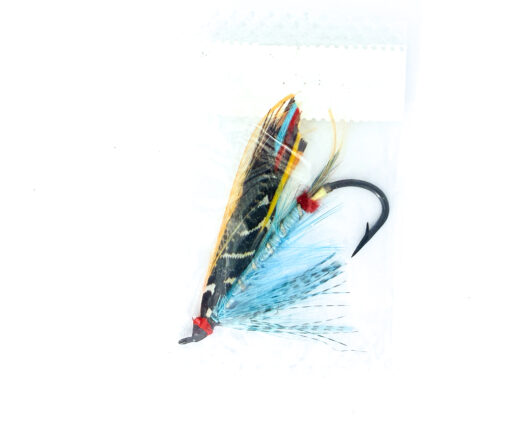 Alternative view of Hardy of Alnwick, Blue Doctor, Fully Dressed Salmon Fly 3/0 (Unused, In Original Sealed Packet, c.1960s)