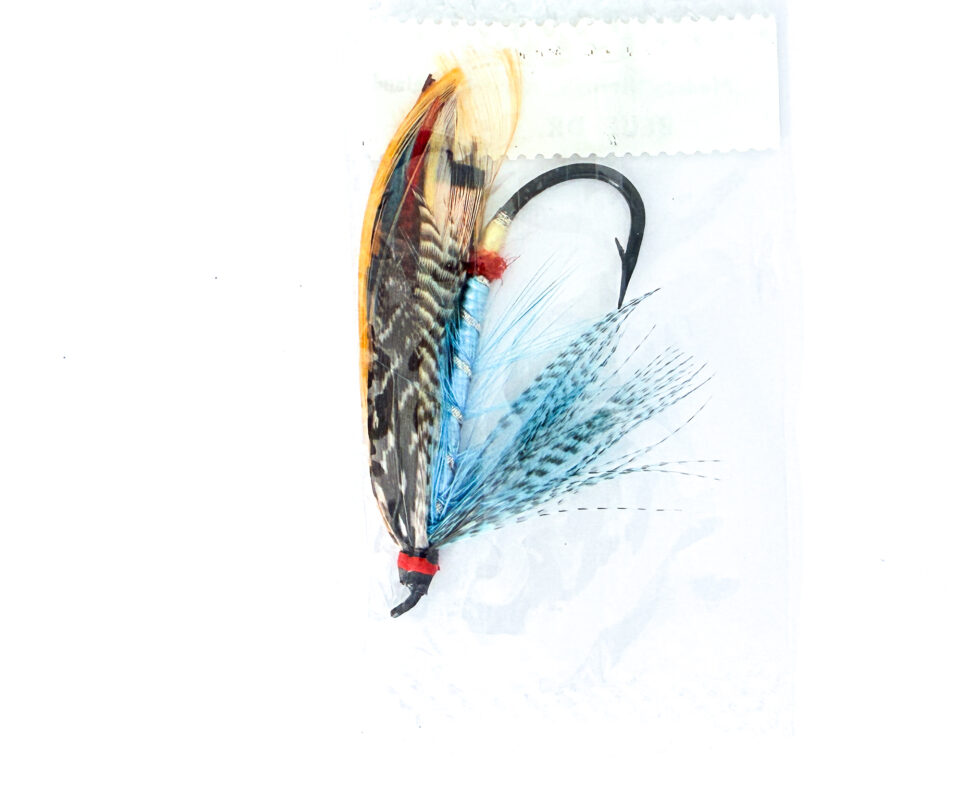 Alternative view of Hardy of Alnwick, Blue Doctor, Fully Dressed Salmon Fly 4/0 (Unused, In Original Sealed Packet, c.1960s)