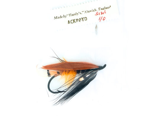 Hardy of Alnwick Ackroyd Fully Dressed Salmon Fly 1/0 (Unused, Original Hardy Tag, c.1960s)