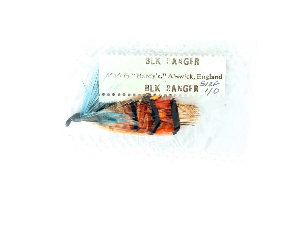 Hardy of Alnwick, Black Ranger, Fully Dressed Salmon Fly 1/0 (Unused, In Original Sealed Packet, c.1960s)